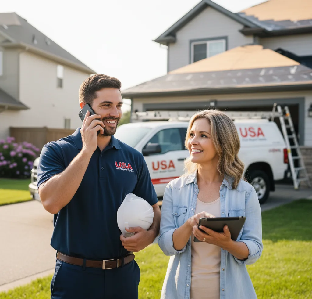 USA Roof Repair Experts customer support in Eclectic